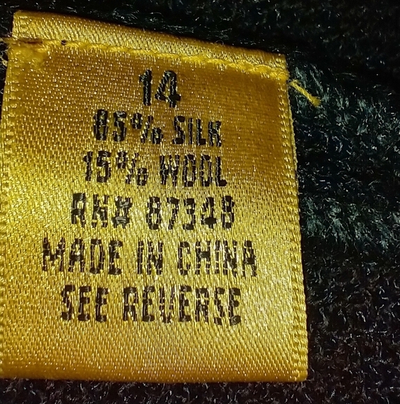 NAVY SILK KNIT BLAZER WITH RHINESTONES - Picture 7 of 8